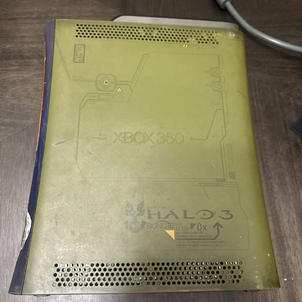 Halo 3 Special Edition Xbox 360 Console With Power Cable Upgrade 250gb AS